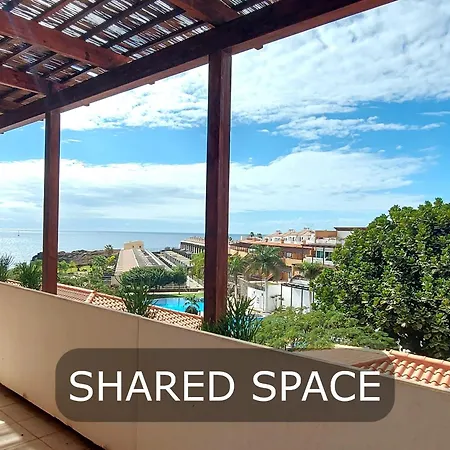 Bedroom With Private Bathroom And Air Conditioning, Inside Shared With Amplious Kitchen And Terrace With Sea View Apartment